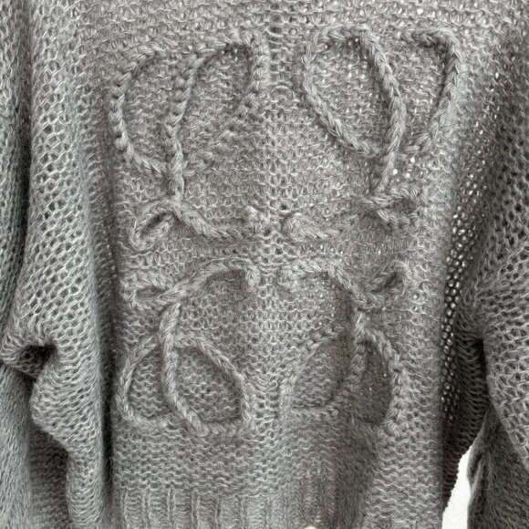 Loewe Anagram open-knit mohair-blend sweater - Picture 8 of 13